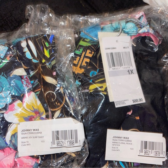 NWT Johnny Was JOY Surf Shirt & Bikini Bottoms [2-Pc] - Picture 11 of 11